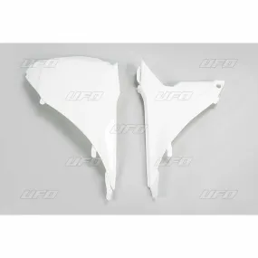 Caches boîte à air UFO blanc KTM - piecemotoquad