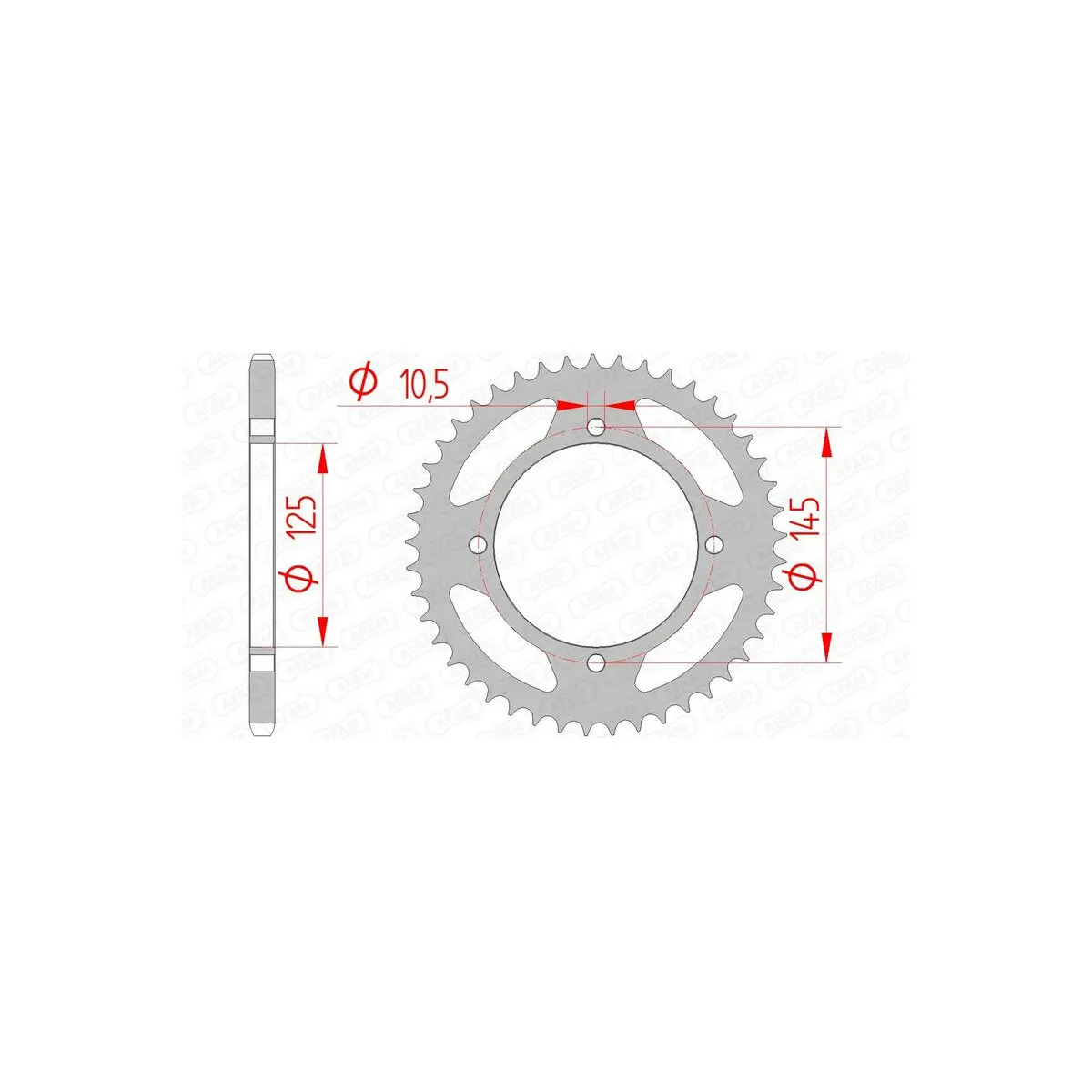 Couronne Acier AFAM 12505