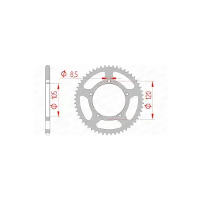 Couronne Acier AFAM 35103