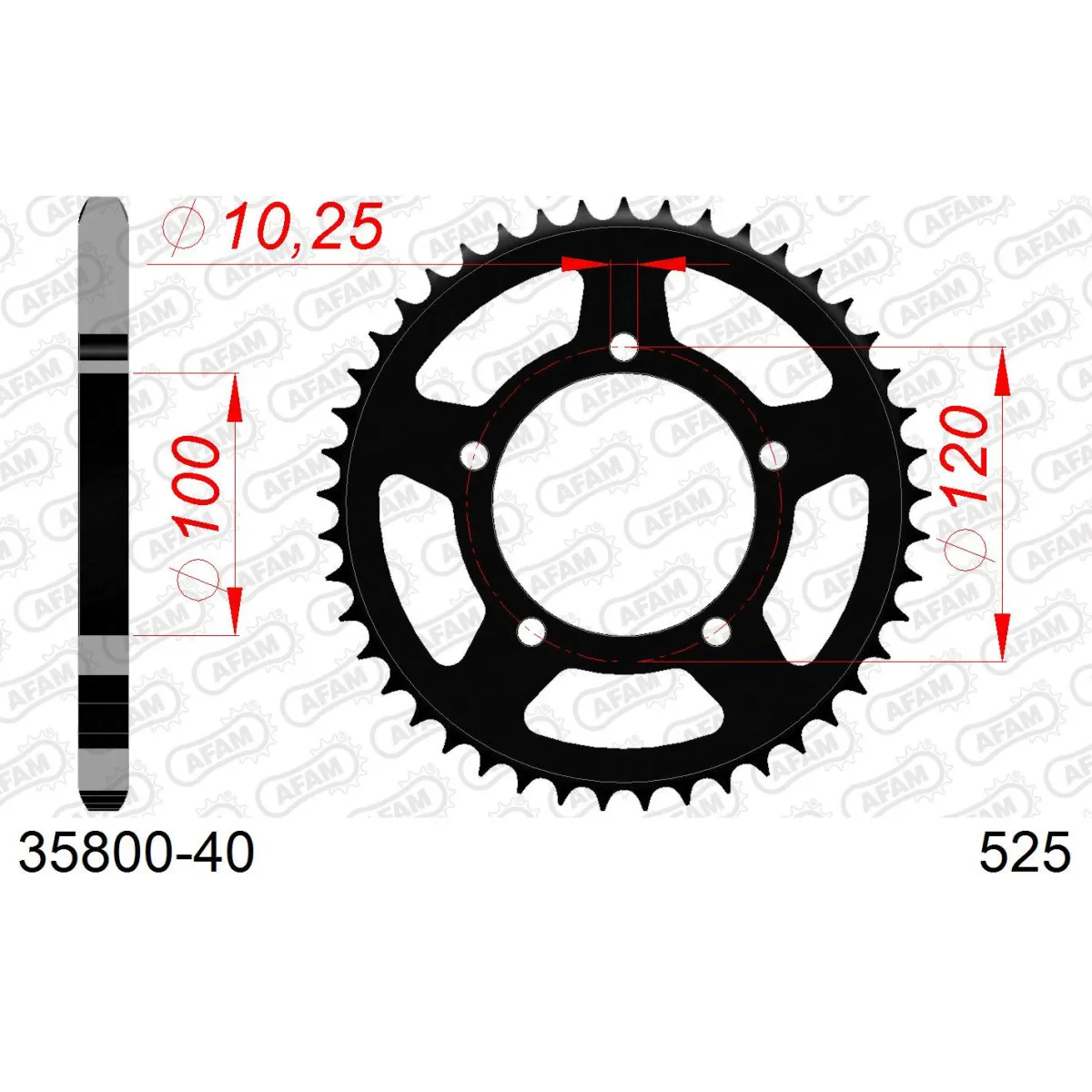 Couronne Acier AFAM 35800