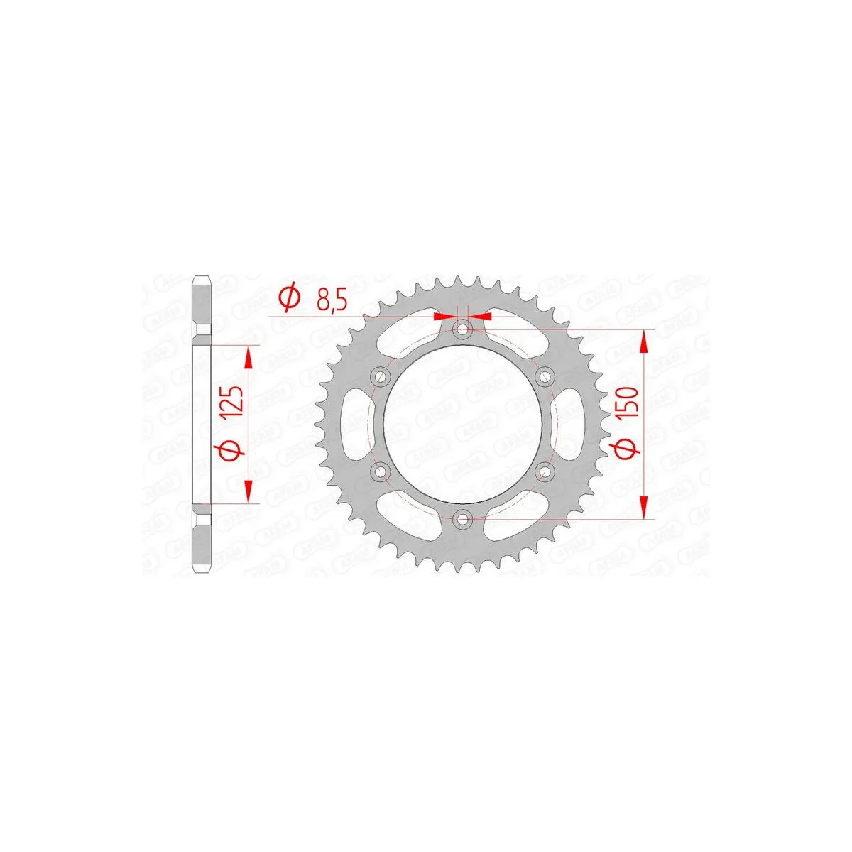 Couronne Acier AFAM 71304