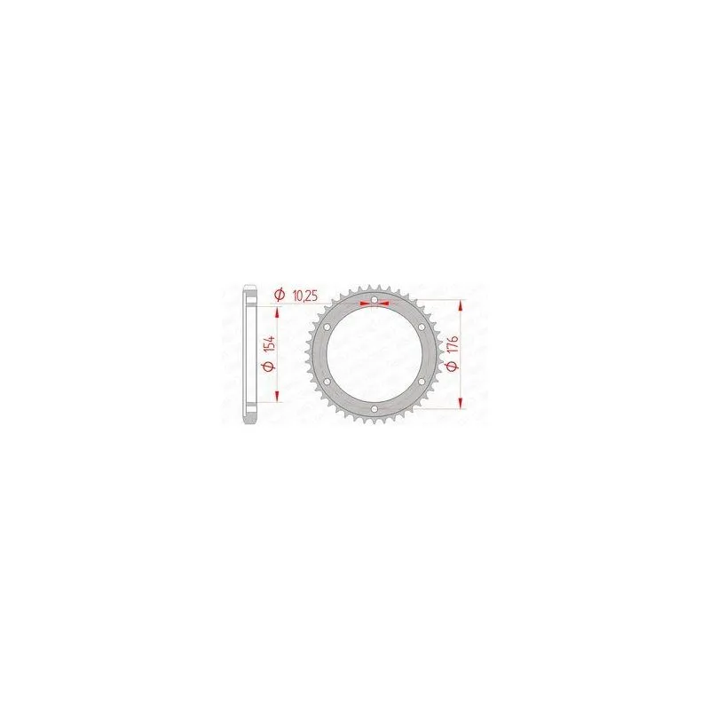 Couronne AFAM acier standard 10619 - 530