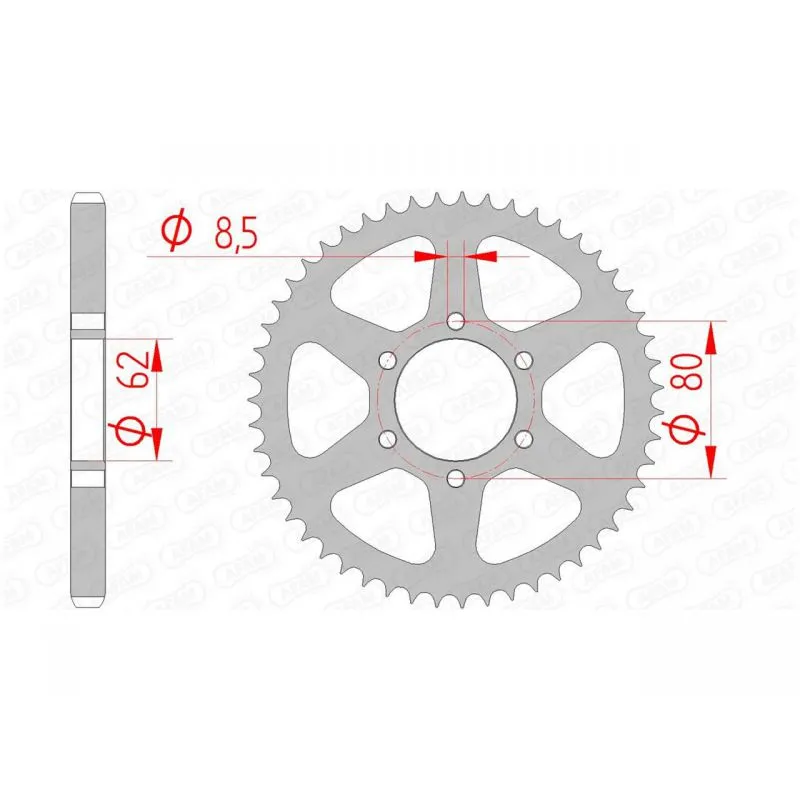 Couronne AFAM acier standard 12208 - 428