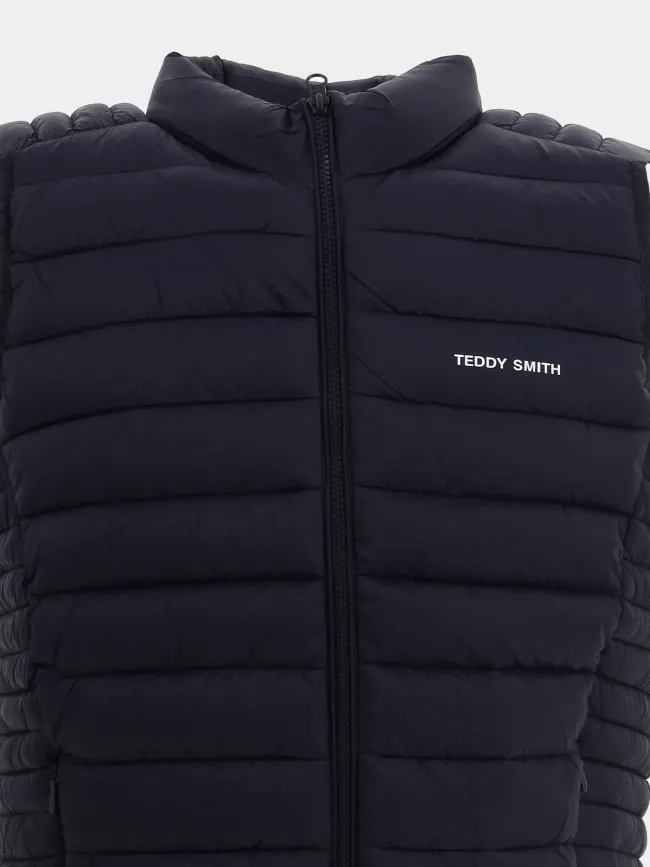 Doudoune sans manche terry bleu marine enfant - Teddy Smith | wimod