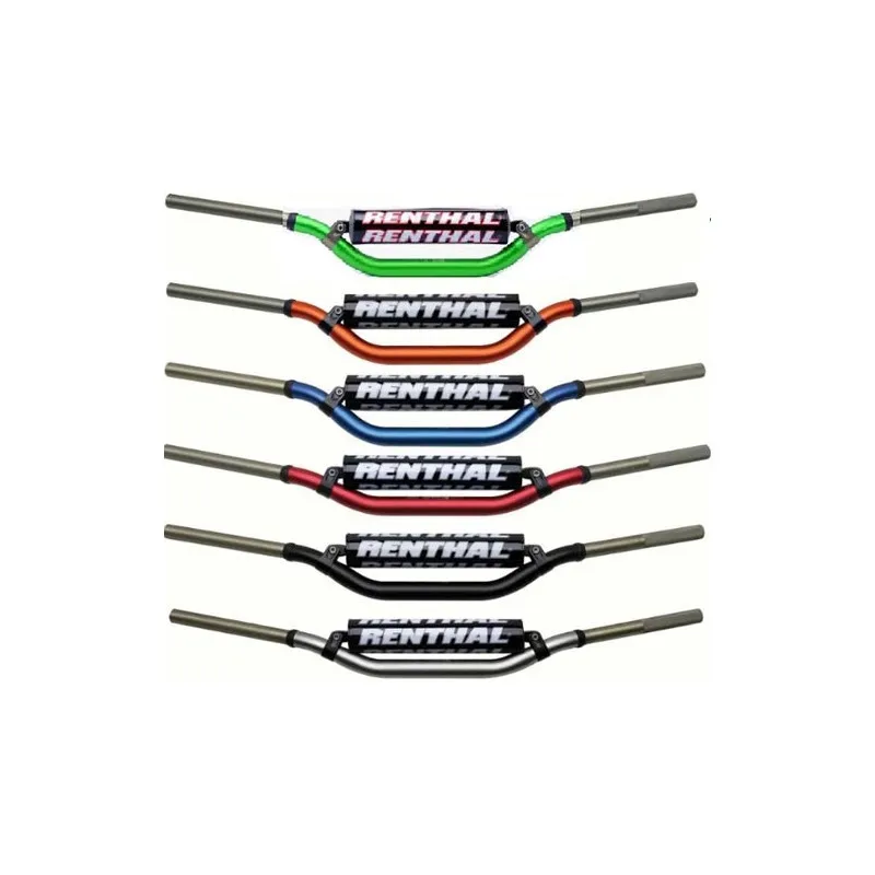 Guidon Cross Renthal Twinwall REPLICA Carmichael Haut 28 mm   Barre/Mousse Noire