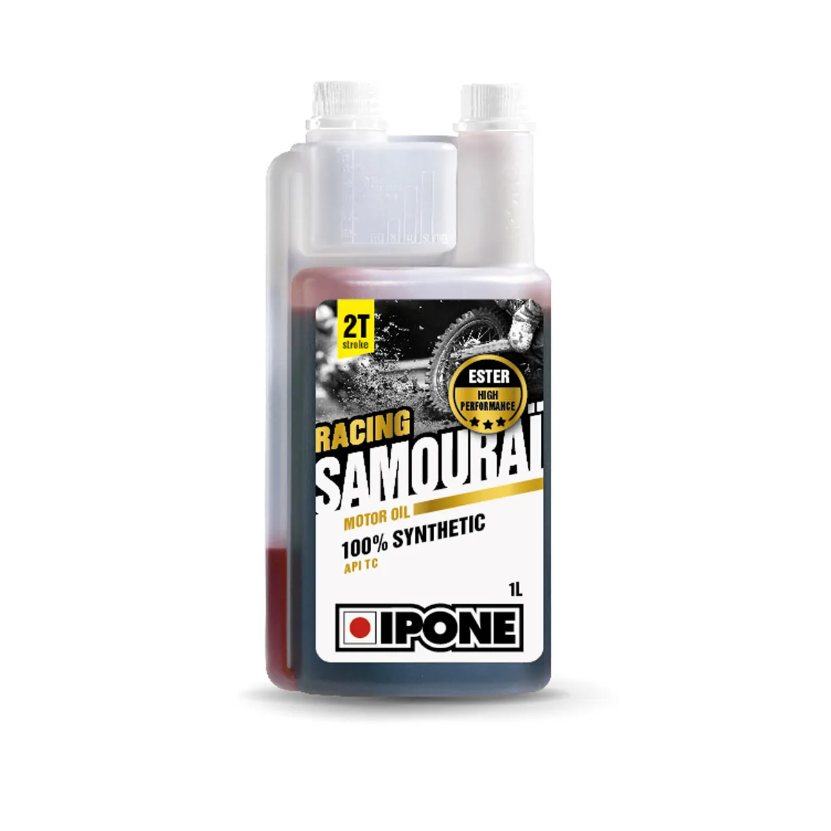 Huile moteur IPONE 2T Samouraï Racing 1 Litre