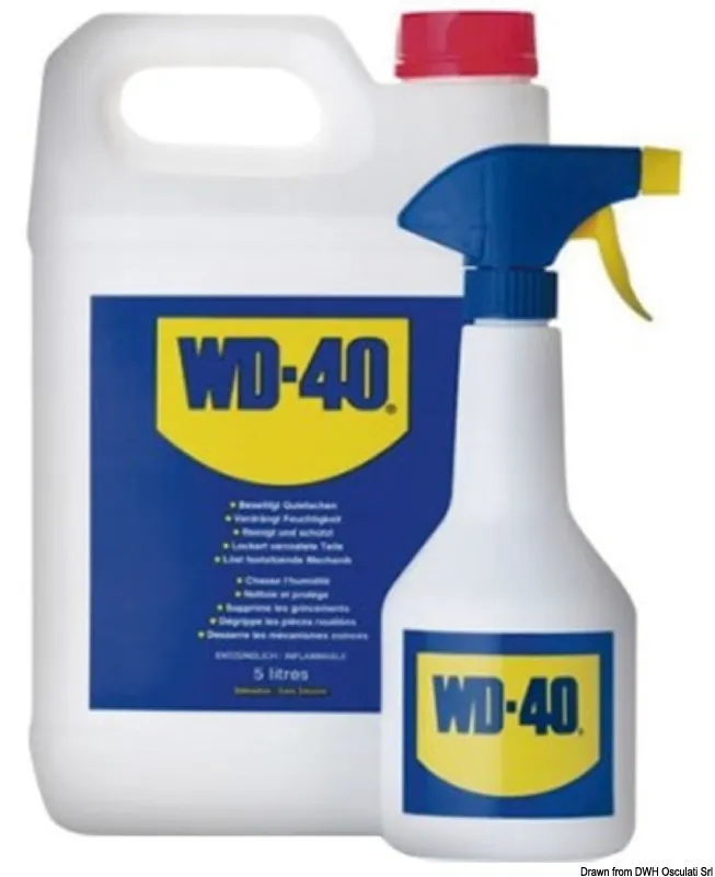 Lubrifiant multifonction WD-40 baril 5l + vapor.1l