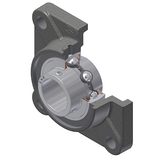 Paliers inox auto-aligneur avec rainure pour bouchon série SUCF NTN SNR
