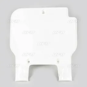 Plaque numéro frontale UFO blanc Kawasaki - piecemotoquad
