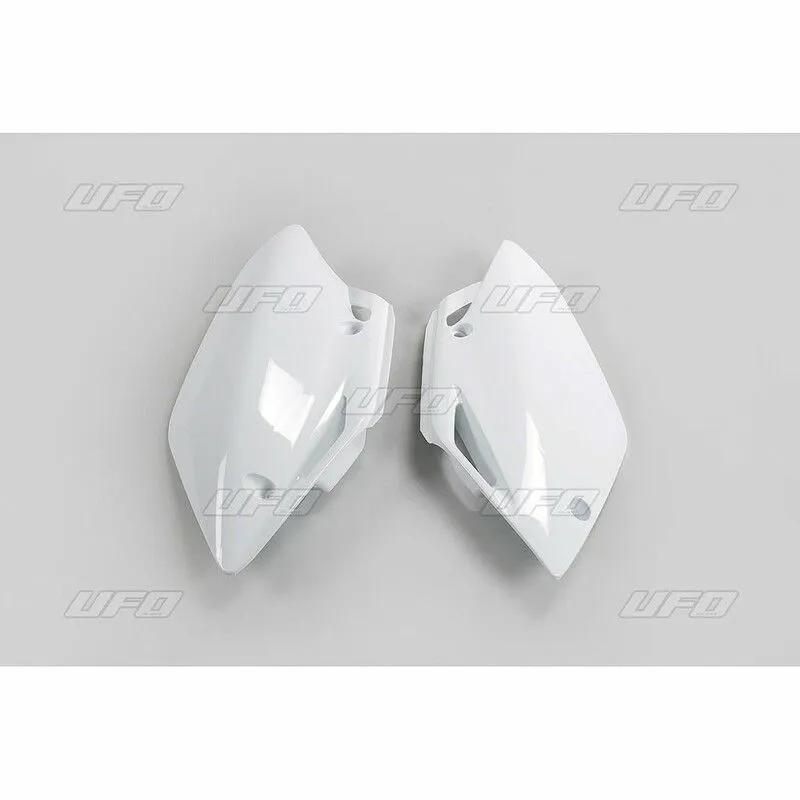 Plaques latérales UFO blanc Honda CRF150R - piecemotoquad