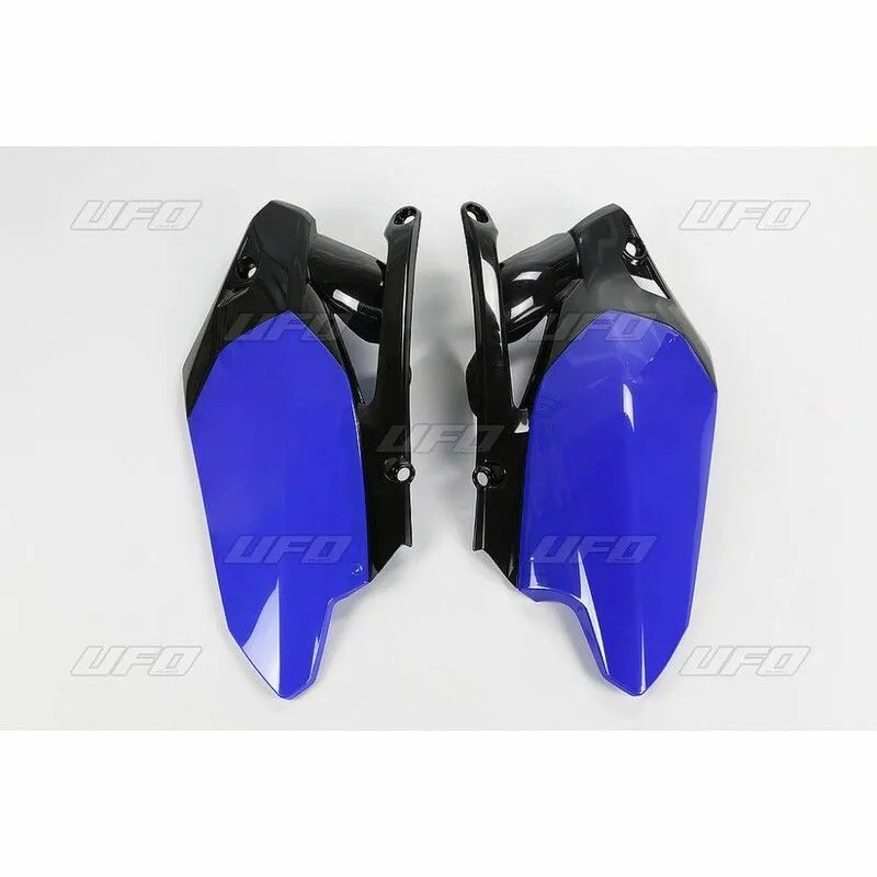 Plaques latérales UFO Bleu Reflex Yamaha YZ450F - piecemotoquad