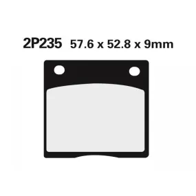 Plaquettes de frein NISSIN 2P-235NS semi-métallique Suzuki GSX750F