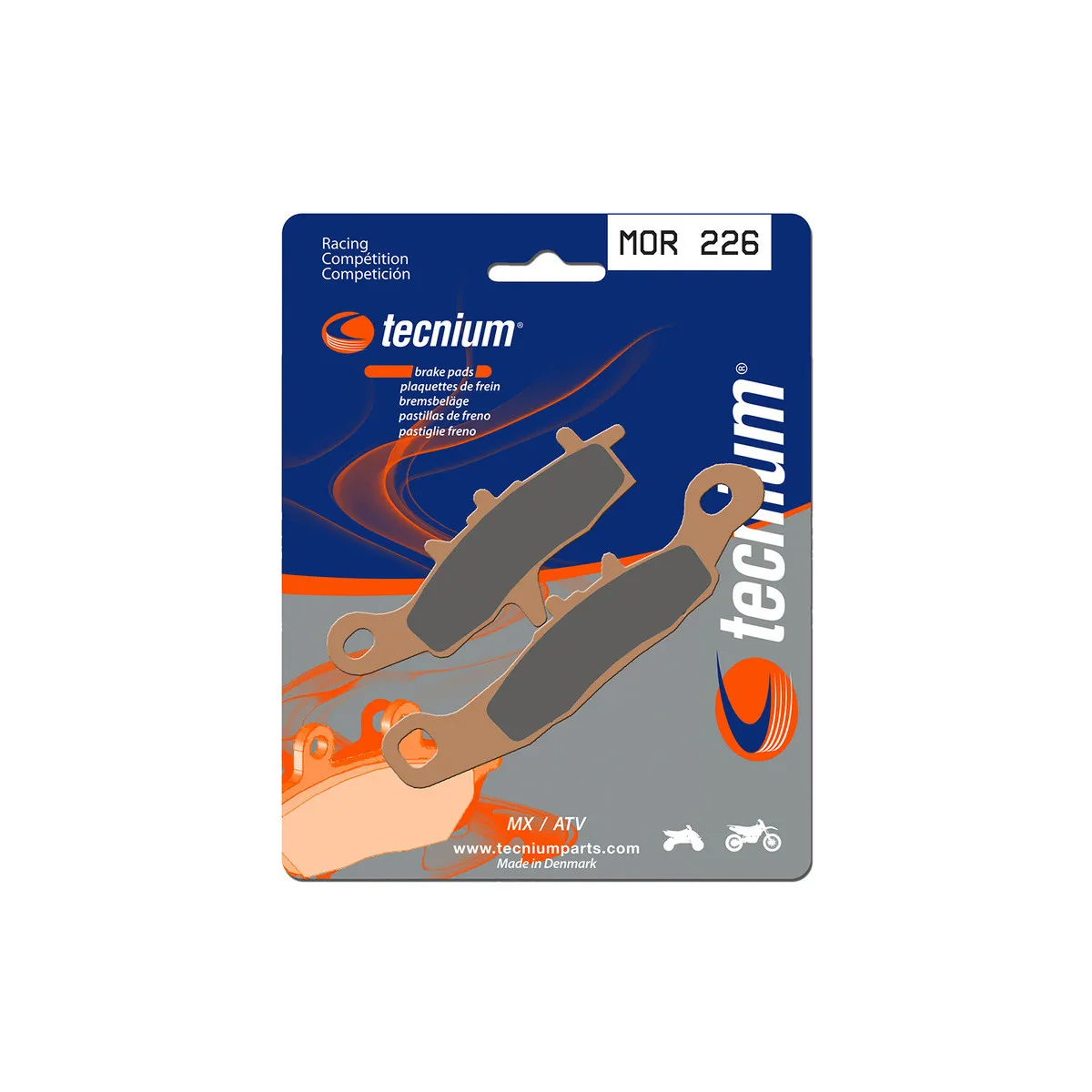 Plaquettes de frein Tecnium 226