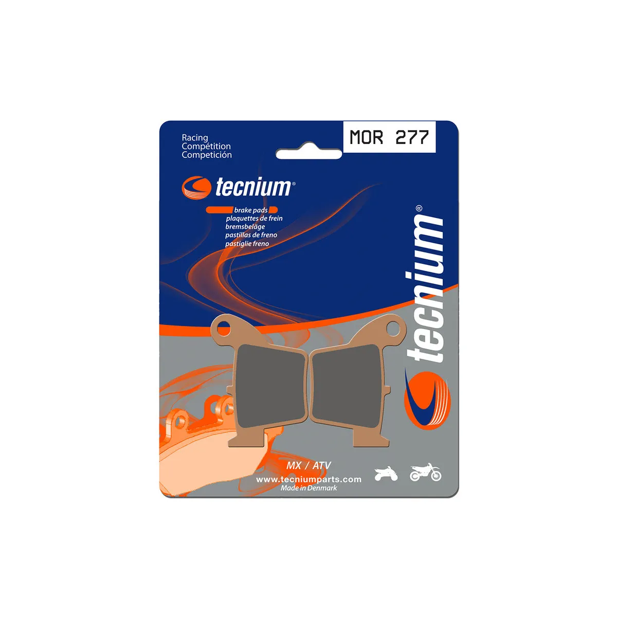 Plaquettes de frein Tecnium 277