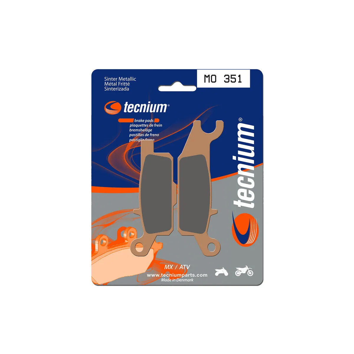 Plaquettes de frein Tecnium 351