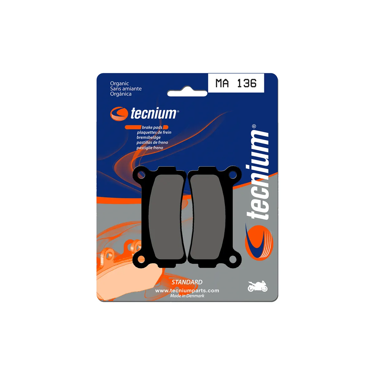 Plaquettes de frein Tecnium MA136
