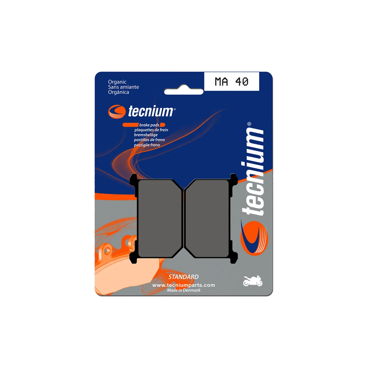 Plaquettes de frein Tecnium MA40