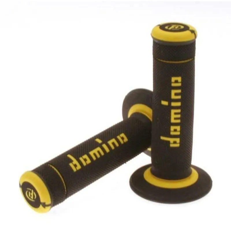 Revêtements de poignées DOMINO A190 Off-Road X-Treme noir/jaune