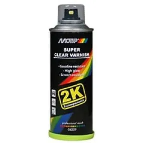 Vernis 2K Motip Spray Super Transparent 160ml - Produits de nettoyage moto
